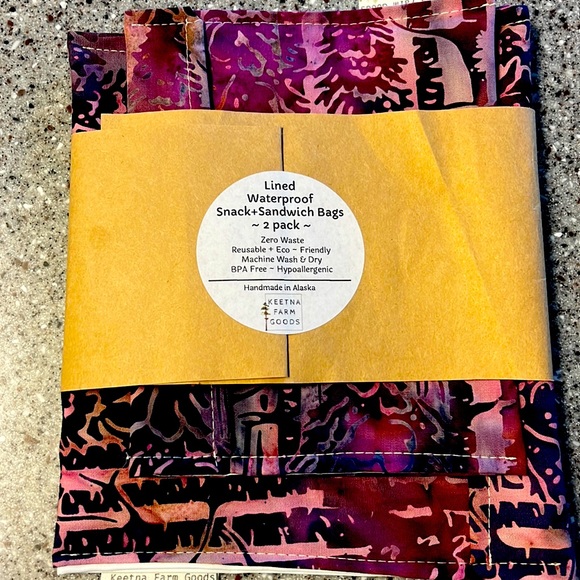 Lined Waterproof Snack/sandwich Bags - Picture 1 of 1